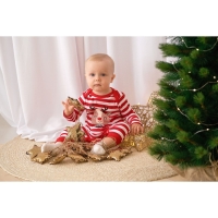 Комбинезон Крошка Я &laquo;Оленёнок&raquo;, рост 74-80 см, цвет красный/белый