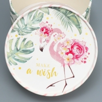 Коробка подарочная, упаковка, Make a wish, 13 х 9 см Коробка подарочная, упаковка, Make a wish, 13 х 9 см