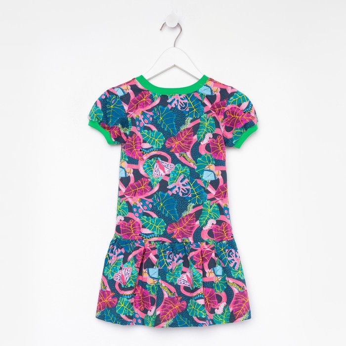 Платье для девочки, цвет фуксия/синий, рост 110 см