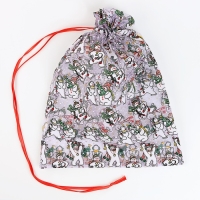 Новый год! Мешок подарочный &laquo;Снеговики с ёлками&raquo;, р. 45 &times; 35 см, органза