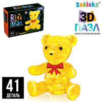 3D пазл &laquo;Мишка&raquo;, кристаллический, 41 деталь, цвета МИКС