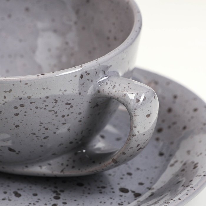 Чайная пара Чайная пара "Элегант" 0,25л / 11х6,5см + блюдце 15см, туман