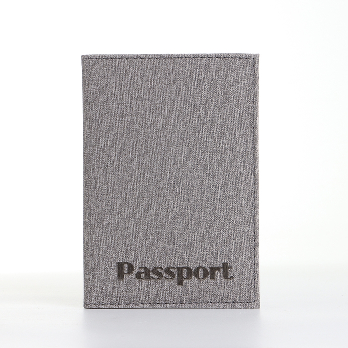 Обложка для паспорта, цвет серый Обложка для паспорта, цвет серый