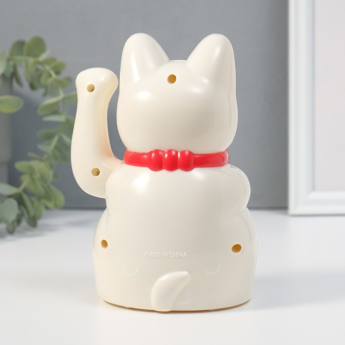 Маятник пластик Маятник пластик "Манэки-нэко белый" от батарейки 1АА 15,5х11х8 см