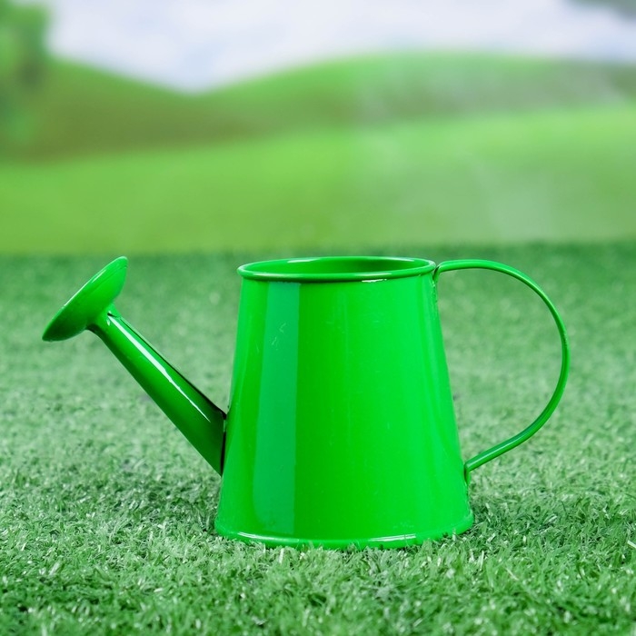 Кашпо Кашпо "Лейка" зеленое, 15х7х8см