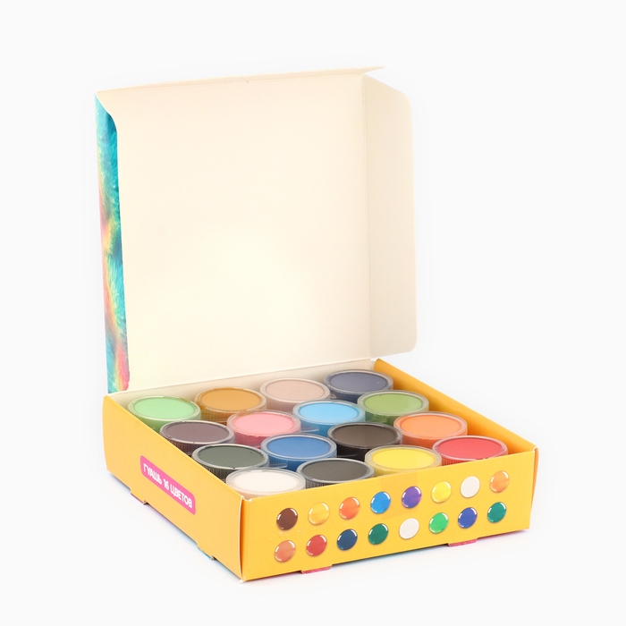 Гуашь 16 цветов по 20 мл «1 сентября: БукиБяки» Гуашь 16 цветов по 20 мл «1 сентября: БукиБяки»