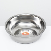 Миска металлическая эконом, 2,7 л, 25 х 8 см