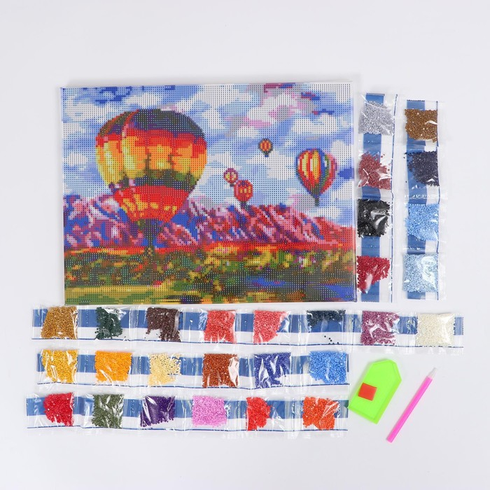 Алмазная мозаика с полным заполнением на подрамнике &laquo;Шары&raquo;, 30 x 40 см