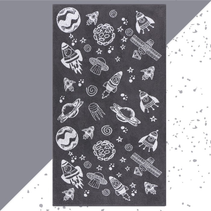 Полотенце махровое Полотенце махровое "Этель" Cosmotime, 70х130 см, 100% хлопок, 420гр/м2