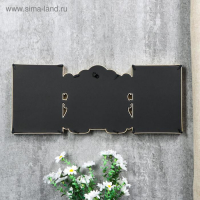 Фоторамка пластик на 3 фото 10х15 см "Рамка с розами" золото 19,5х47 см Фоторамка пластик на 3 фото 10х15 см "Рамка с розами" золото 19,5х47 см