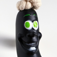 Игрушка "Обугленная сосиска на верёвке" для собак, 14 см, чёрная Игрушка "Обугленная сосиска на верёвке" для собак, 14 см, чёрная