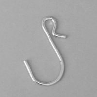 Крючок L= 3,8 см, толщина 2 мм, (набор 100 шт.), цвет хром Крючок L= 3,8 см, толщина 2 мм, (набор 100 шт.), цвет хром