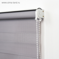 Штора рулонная &laquo;День-Ночь&raquo;, 120&times;180 см (с учётом креплений 3,5 см), цвет серый