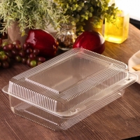 Контейнер пластиковый одноразовый с неразъёмной крышкой УТ11/1, 28×20,5×8,2 см, внутренний 25,6×15,6×7,5 см, цвет прозрачный Контейнер пластиковый одноразовый с неразъёмной крышкой УТ11/1, 28×20,5×8,2 см, внутренний 25,6×15,6×7,5 см, цвет прозрачный