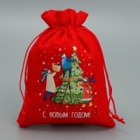 Мешок с термонаклейкой «Забота», 13 х18 см +/- 1.5 см, Новый год Мешок с термонаклейкой «Забота», 13 х18 см +/- 1.5 см, Новый год