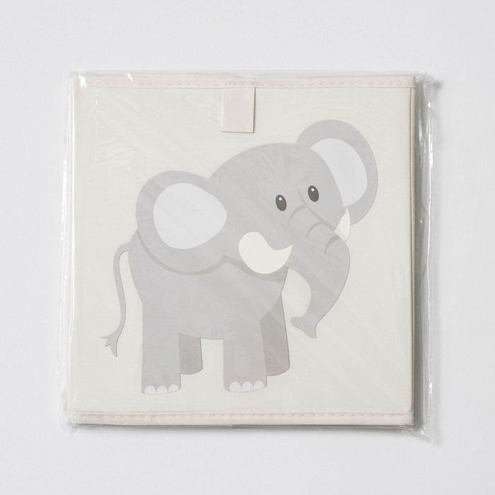 Короб стеллажный для хранения &laquo;Слоник&raquo;, 29&times;29&times;29 см