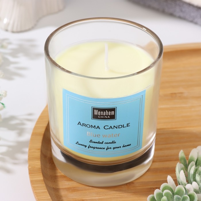 Свеча ароматическая Свеча ароматическая "Aroma Candle", черный каштан Бунге, 8х9 см