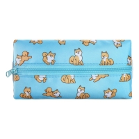 Пенал мягкий, 1 отделение, 95 х 200 мм, плоский, ПМ-шр28 Корги, с резинкой для блокнота, Пенал мягкий, 1 отделение, 95 х 200 мм, плоский, ПМ-шр28 Корги, с резинкой для блокнота,