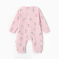 Комбинезон детский, цвет розовый, рост 62 см