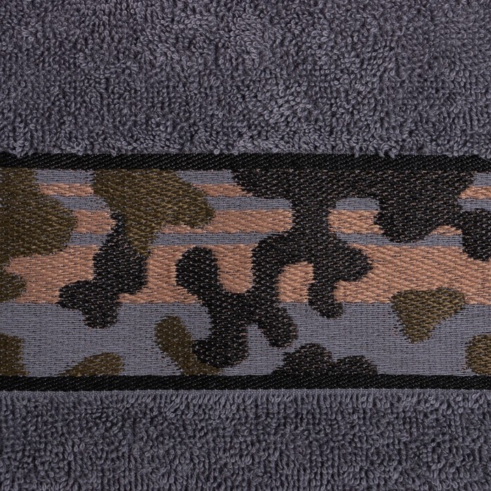 Набор подарочный Этель Набор подарочный Этель "Милитари Grey" полотенце 70*130 см+тапки муж 42 р-р