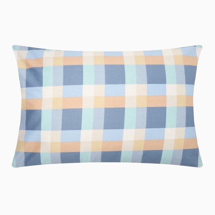 Наволочка LoveLife Square blue, 50*70, 100%хлопок, сатин, 125г/м&sup2;