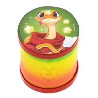 Новый год! Пружинка радуга &laquo;Веселая змея&raquo;, цвета МИКС, d.-5см, новогодний подарок