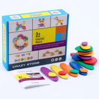 Развивающий набор &laquo;Камешки&raquo;, 24 &times; 19,5 &times; 6 см, 36 камешков + книга с заданиями