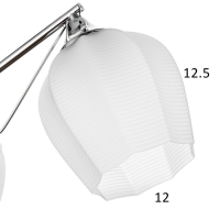 Люстра "Миранда" 3хЕ27 40Вт хром 59х59х26см BayerLux