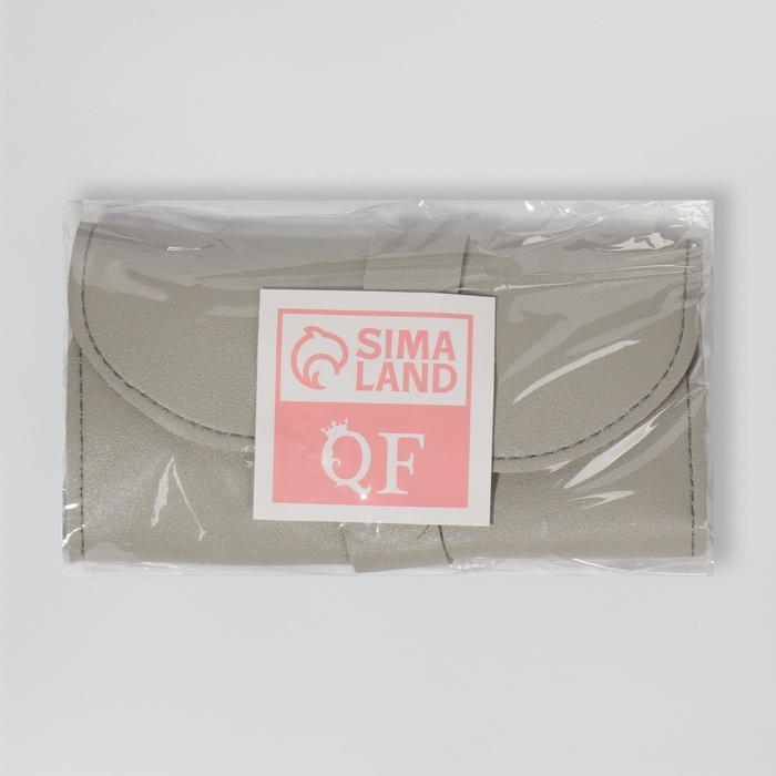 Набор маникюрный &laquo;Люси&raquo;, 10 предметов, кожзам-чехол, цвет серый