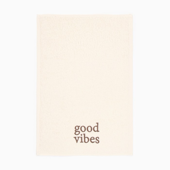 Полотенце махровое Этель Good vibes 35х50 см, 100% хлопок, 350 г/м2 Полотенце махровое Этель Good vibes 35х50 см, 100% хлопок, 350 г/м2