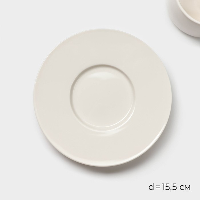 Набор керамический кофейный Magistro Whitewarm, 4 предмета: чашка 250 мл, блюдце d=15,5 см Набор керамический кофейный Magistro Whitewarm, 4 предмета: чашка 250 мл, блюдце d=15,5 см