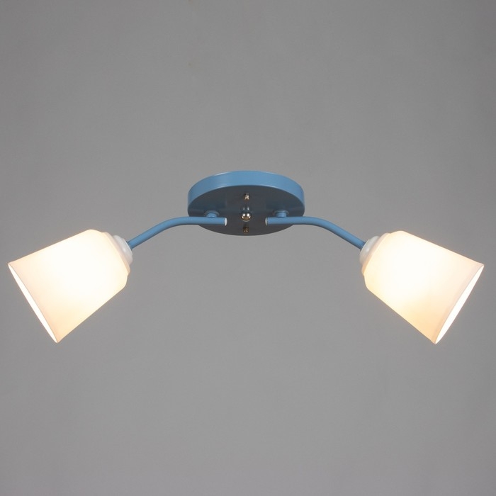 Люстра Люстра "Онлайн" (цил.) 2х15Вт Е27 МОДЕЛЬ:BR 00277 голубой 50х15х15см