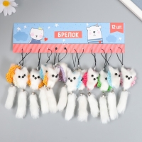 Пушистик на подвеске "Котик на коврике" МИКС Пушистик на подвеске "Котик на коврике" МИКС