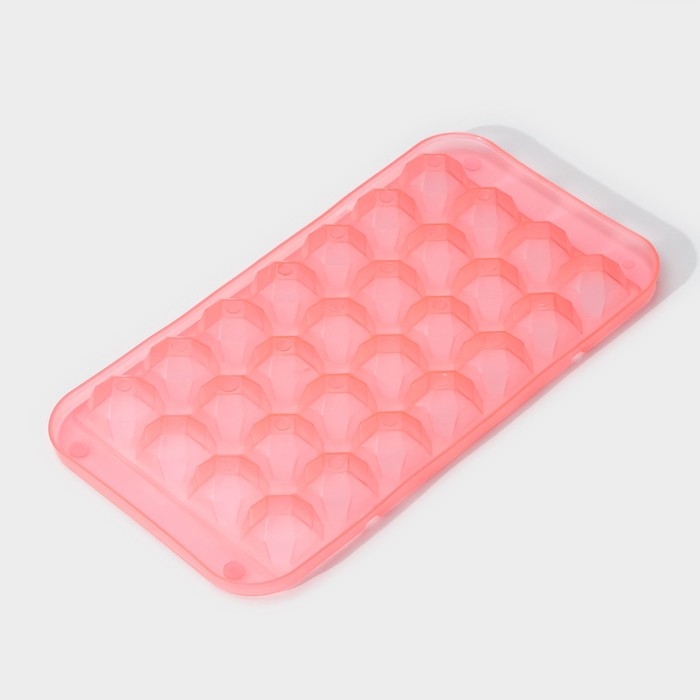 Форма для льда «Сапфир», 28 ячеек, 24×12,7×2 см, цвет МИКС Форма для льда «Сапфир», 28 ячеек, 24×12,7×2 см, цвет МИКС