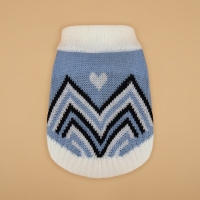 Свитер "Волна", S (ДС 23, ОШ 23, ОГ 26-45 см), голубой Свитер "Волна", S (ДС 23, ОШ 23, ОГ 26-45 см), голубой