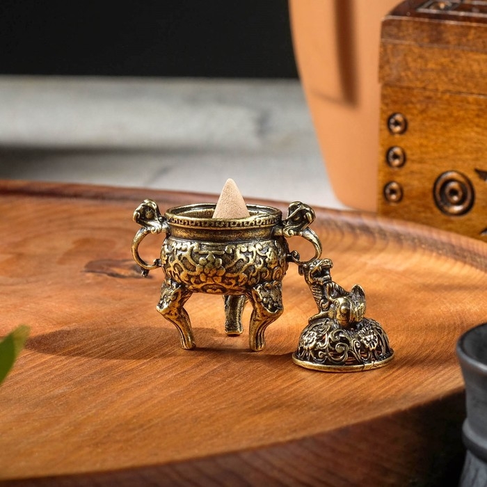 Курильница для благовоний конусов Курильница для благовоний конусов "Затаившийся тигр"