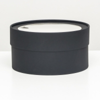 Подарочная коробка "Black", чёрная, завальцованная с окном, 21 х 11 см Подарочная коробка "Black", чёрная, завальцованная с окном, 21 х 11 см