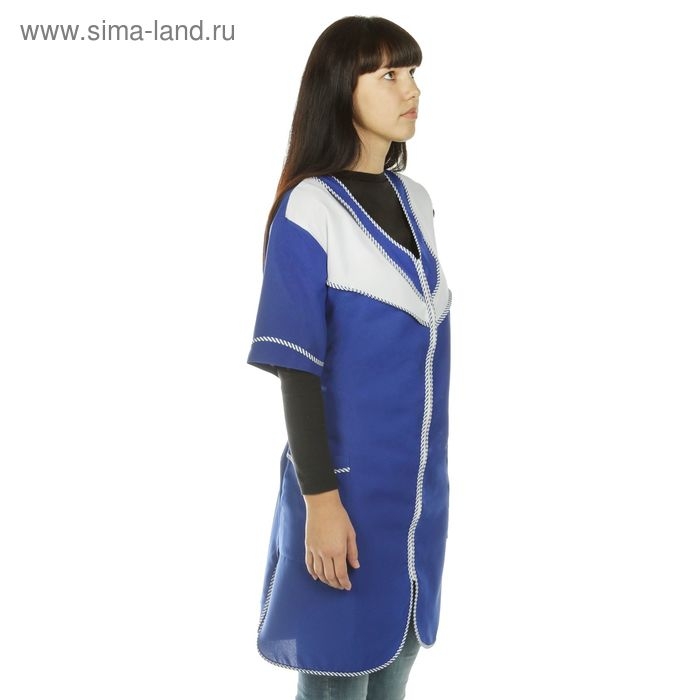 Халат на молнии, р. 52-54, рост 170-176 см, цвет василёк Халат на молнии, р. 52-54, рост 170-176 см, цвет василёк