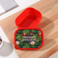 Ланч-бокс «Приятного аппетита», прямоугольный, 500 мл Ланч-бокс «Приятного аппетита», прямоугольный, 500 мл