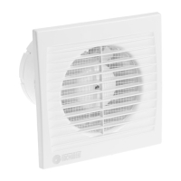 Вентилятор вытяжной "КосмоВент" В100-окш, d=100 мм, 144 м&sup3;/ч, без выключ, обр клапан, подш