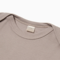 Боди детское с длинным рукавом, цвет серый, рост 68