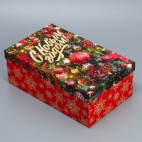 Набор подарочных коробок 10 в 1 &laquo;Елочные игрушки&raquo;, 12 х 7 х 4 - 32.5 х 20 х 12.5 см, Новый год