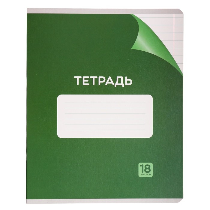 Комплект тетрадей из 10 штук, 18 листов в линию Calligrata "Однотонная Классика с уголком. Эконом", обложка мелованный картон, ВД-лак, блок №2, белизна 75% (серые листы), 5 видов по 2 штуки