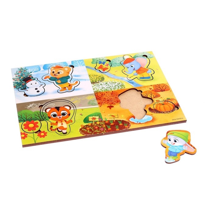 Головоломка с аппликациями &laquo;&lrm;Времена года&raquo;&lrm;