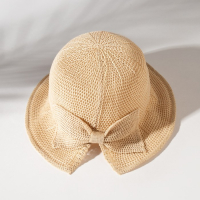 Шляпа для девочки MINAKU с бантом, цвет молочный, р-р 50-52 Шляпа для девочки MINAKU с бантом, цвет молочный, р-р 50-52