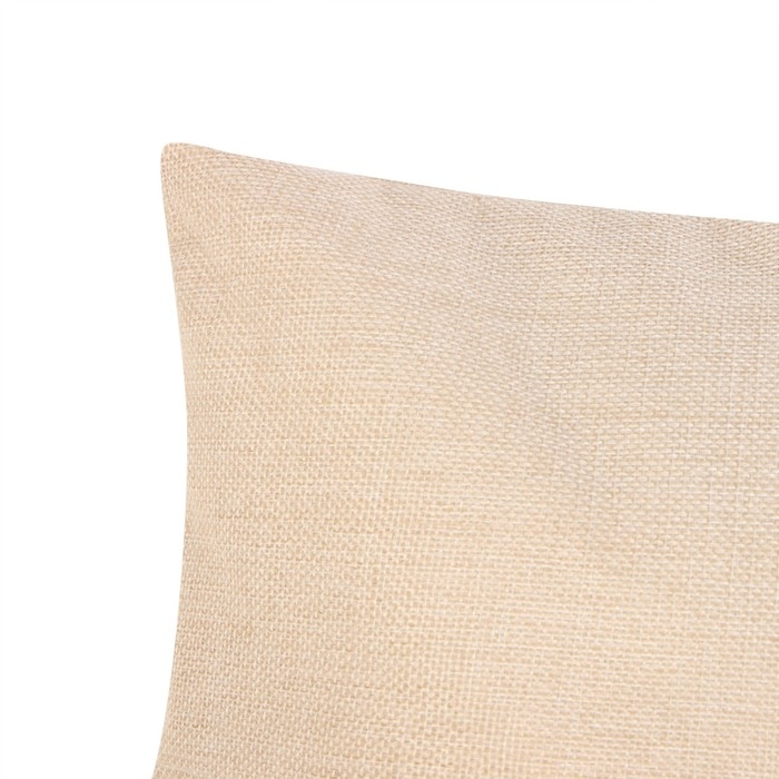 Наволочка декоративная Наволочка декоративная "Этель" рогожка 45*45 см молочный 100% п/э