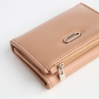 Кошелёк женский на магните, цвет бежевый Кошелёк женский на магните, цвет бежевый