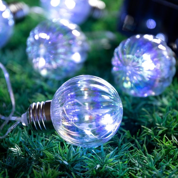 Гирлянда садовая Эра на солнечной батарее &laquo;Радужные лампочки&raquo;