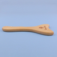 Массажёр гуаша, большой, 25,5 &times; 12 см, деревянный