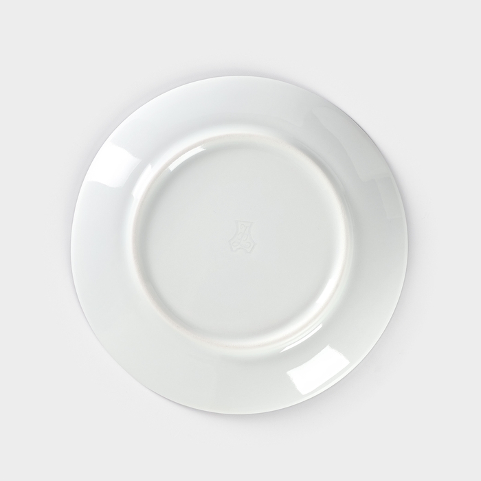 Тарелка фарфоровая &laquo;Палитра&raquo;, d=17,5 см, белая